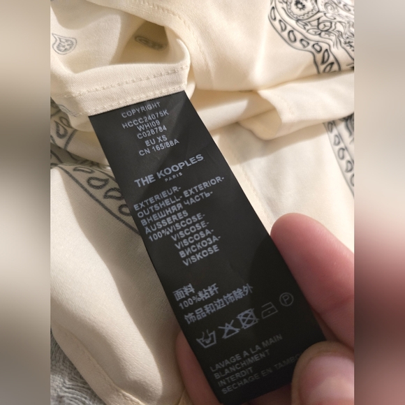 NWT The Kooples Bandana Short sleeve - Picture 11 of 12